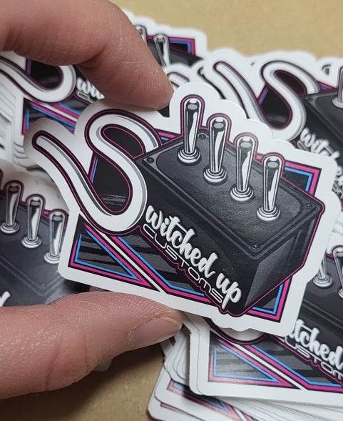 Switched up Customs Logo sticker